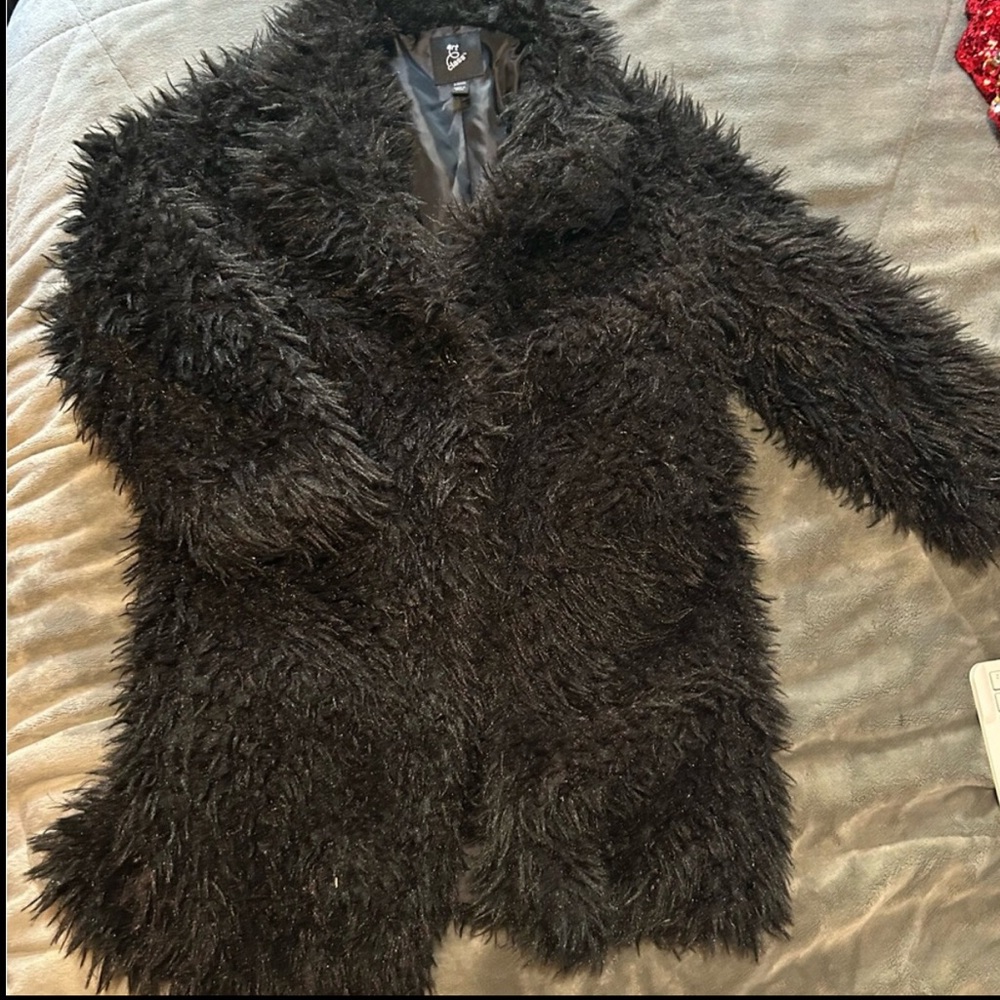 Art Class Black Teddy Jacket